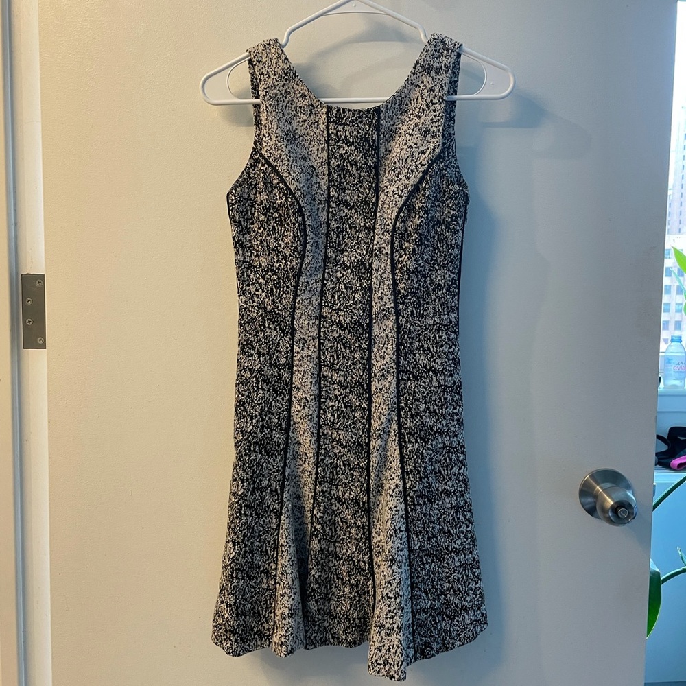 H&M black and white dress